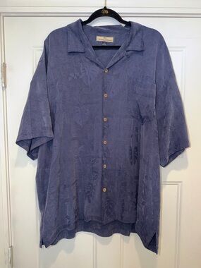 Tommy Bahama 100% Silk Short-Sleeve Camp Shirt